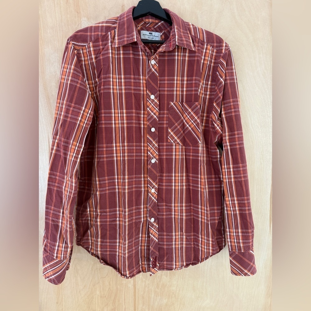 Canterbury of New Zealand Men's Plaid Button-Down Shirt: Eligible $3/25 Bundle! - Picture 4 of 10